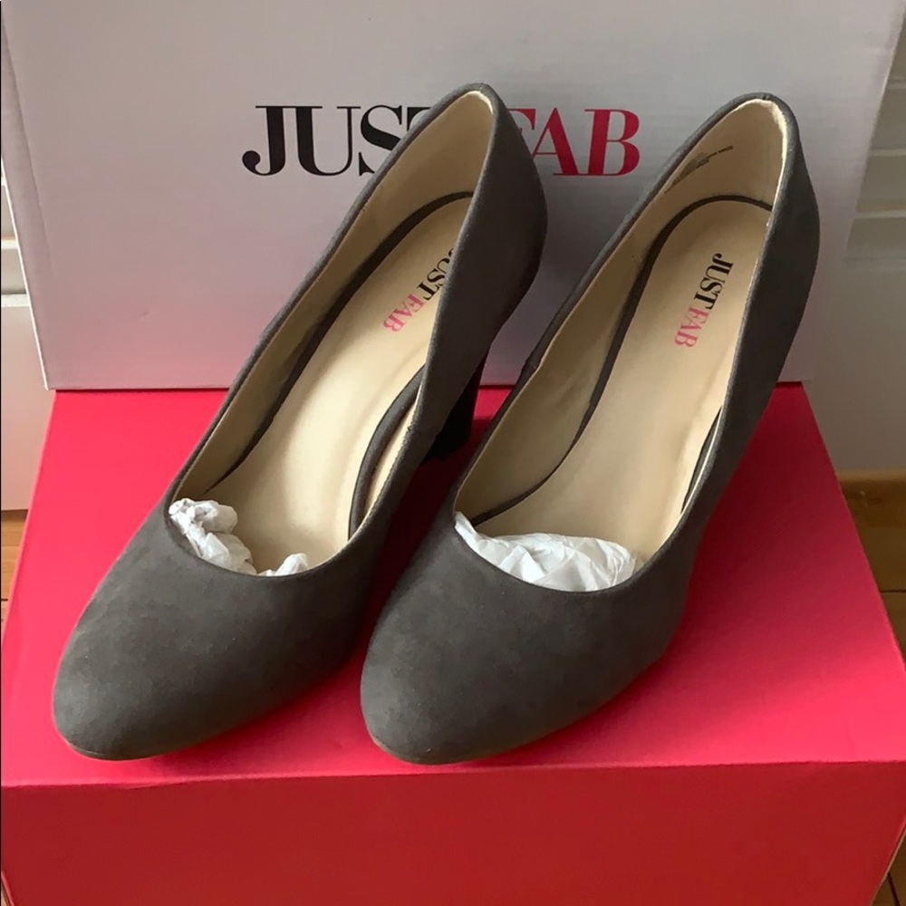JustFab Dark Grey Wedges
